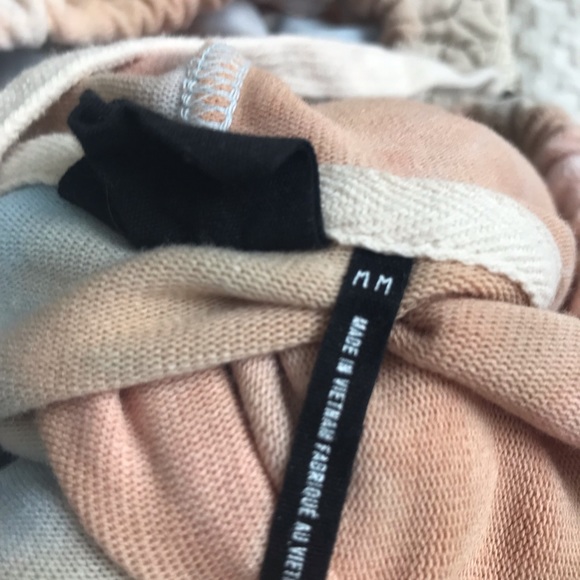 FREE PEOPLE HOODIE ☮️ Tie dyed cropped bat wing sleeves soft lightweight - Picture 2 of 8